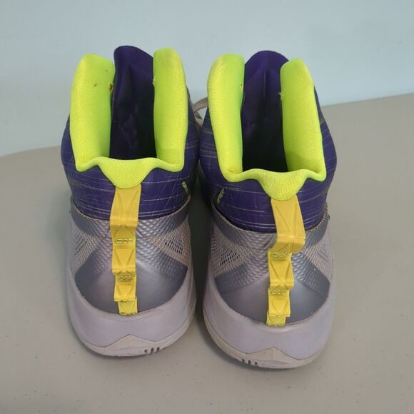 Nike Mens 12 Zoom Hyperfuse 2014 615896-005 Gray Purple sneakers shoes - Picture 3 of 5